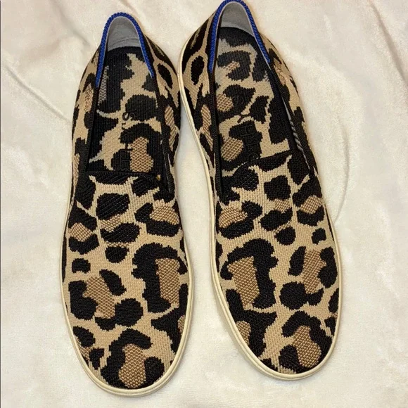 Rothy's “Dessert Cat” Leopard Print Women's Sneakers - Picture 1 of 6